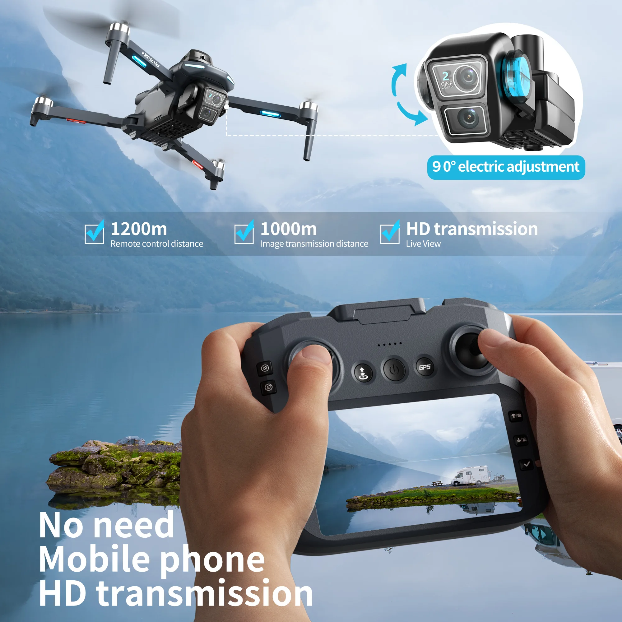 Oryginalny dron XT606 Professi – Drone Photogrammetry recenzja i cena