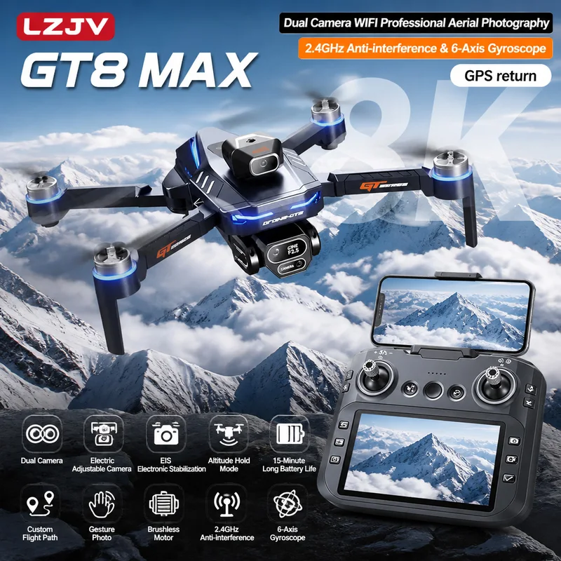 GT8 Max Składany Dron 8K HD Pr – Drone Video Production recenzja i cena
