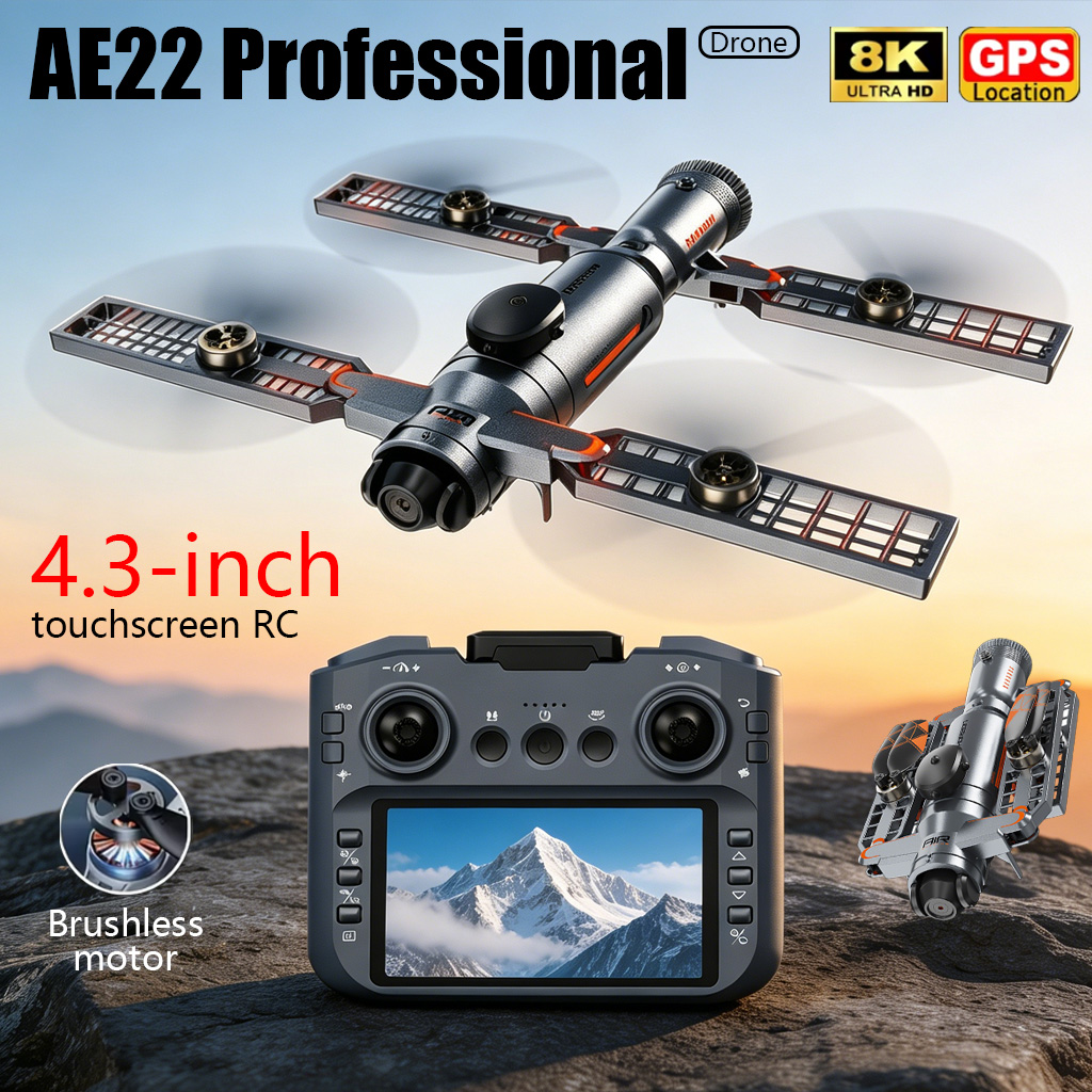 Ulepszony składany dron AE22 P – Drone Video Production recenzja i cena