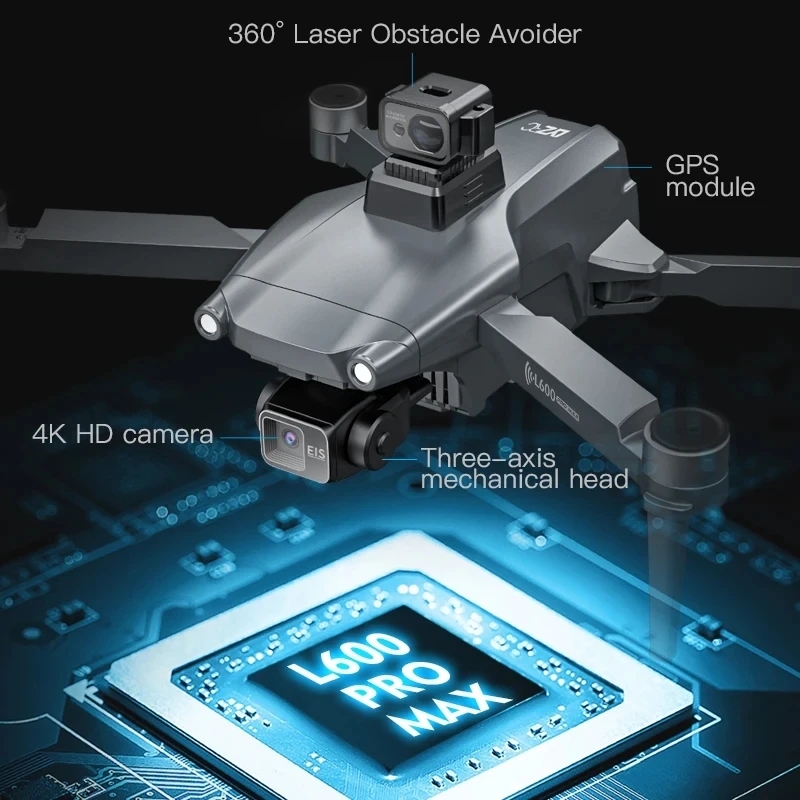 L600 PRO MAX GPS Drone Profesj – Drone Lidar recenzja i cena